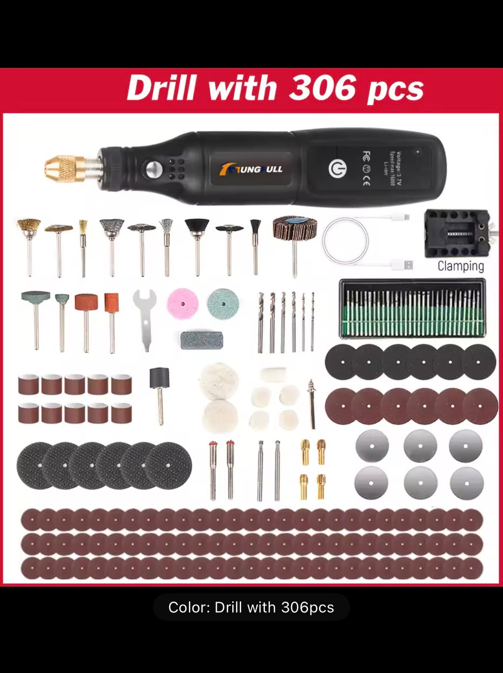 USB Engraving Tool Dremel Tool Cordless Drill Rotary Tool Mini Wireless Electric Drill Rechargeable Polishing Machine